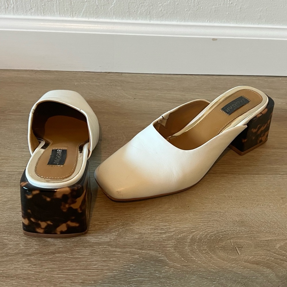 Jagger leather mules women’s shoes size 7/37